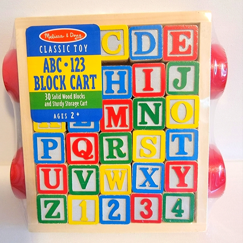 Melissa & Doug ABC - 123 Block Cart